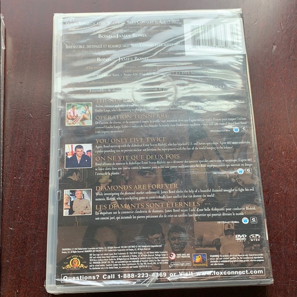 Sean Connery 007 Collection, 3 movies James Bond - Picture 5 of 7